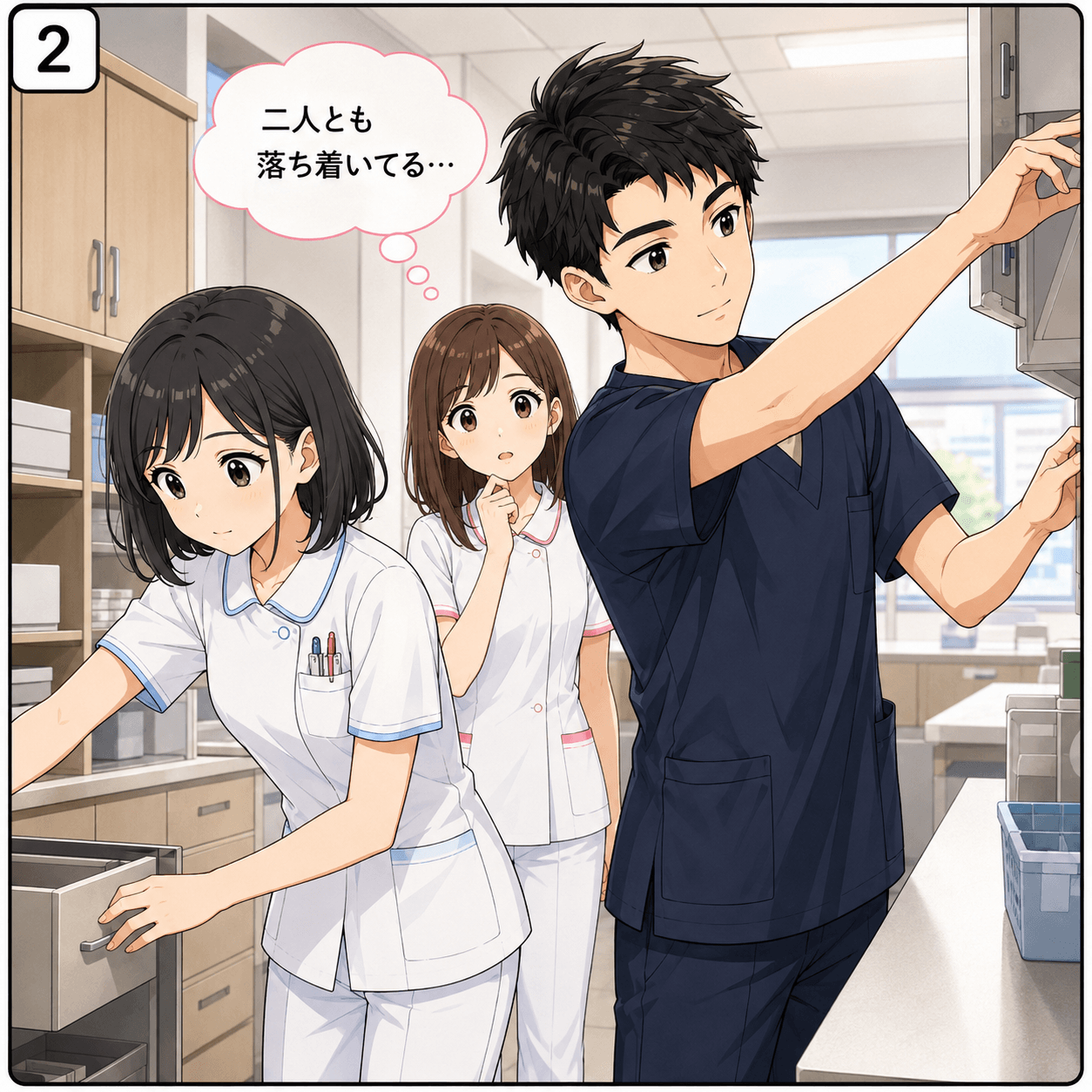 点滴ルート探し 2コマ目
