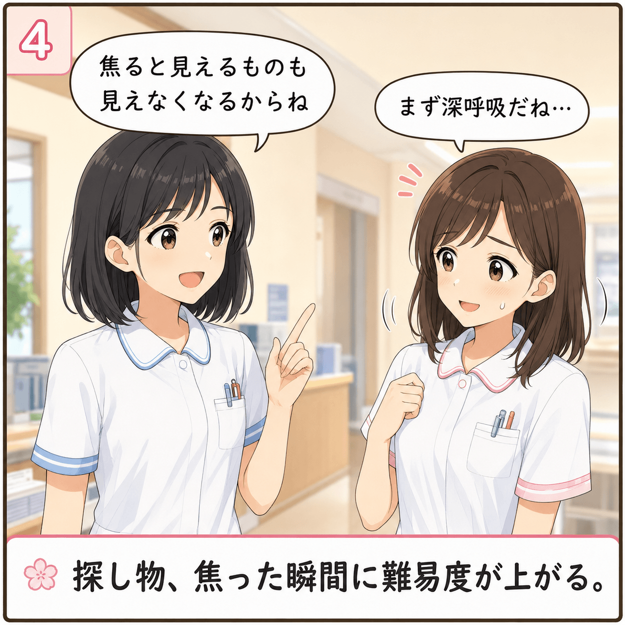 点滴ルート探し 4コマ目