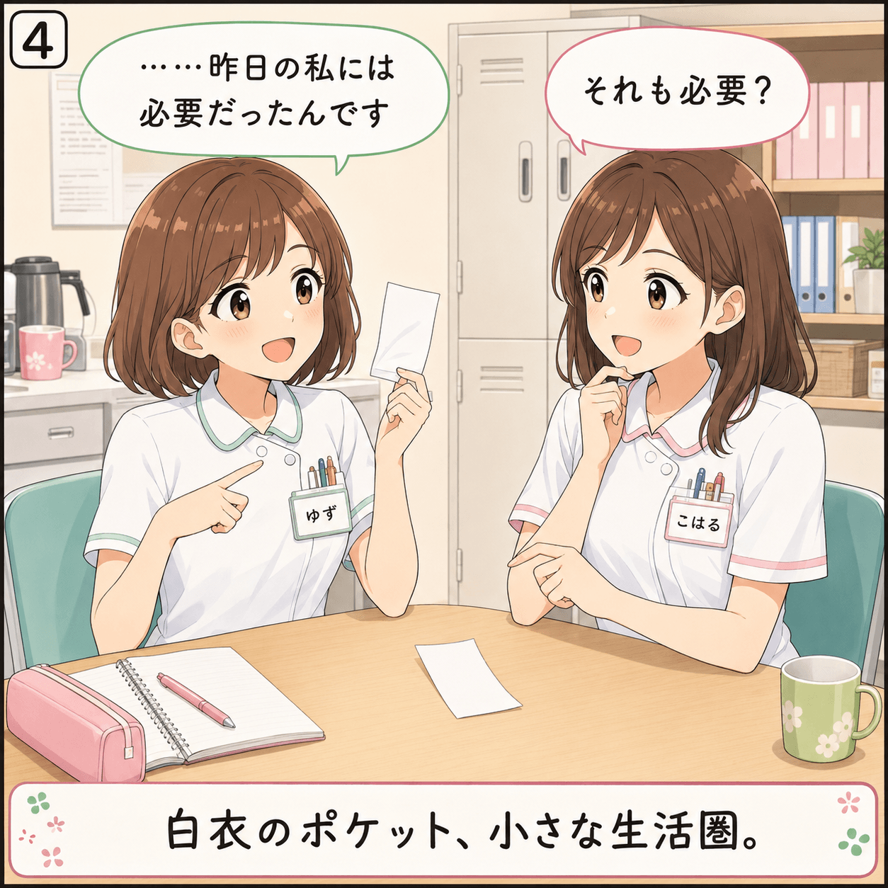 白衣のポケット 4コマ目