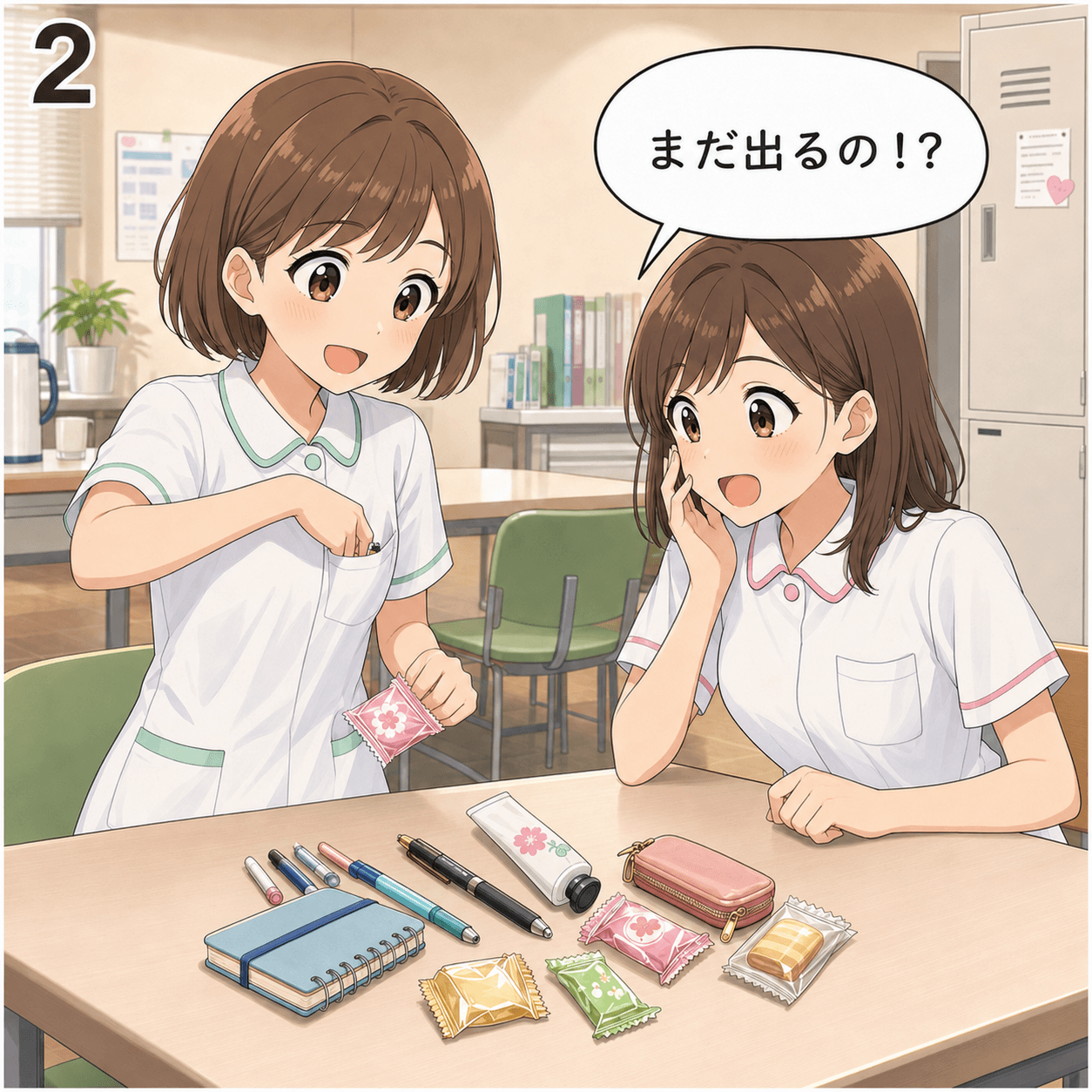 白衣のポケット 2コマ目