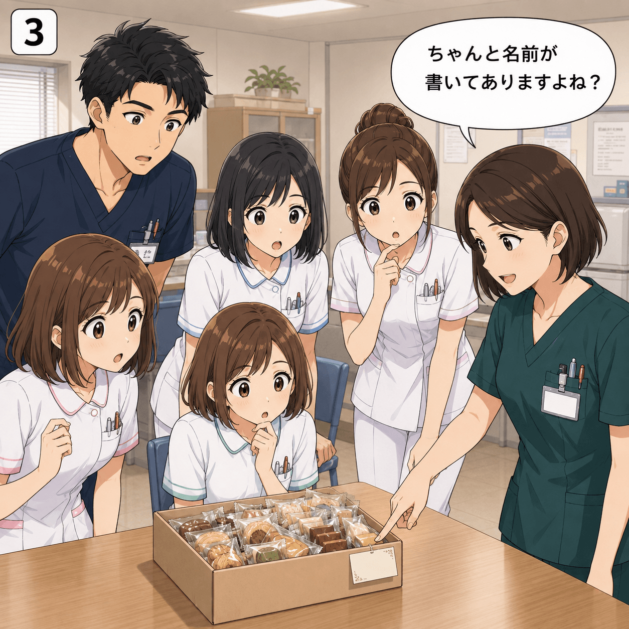 休憩室のお菓子 3コマ目