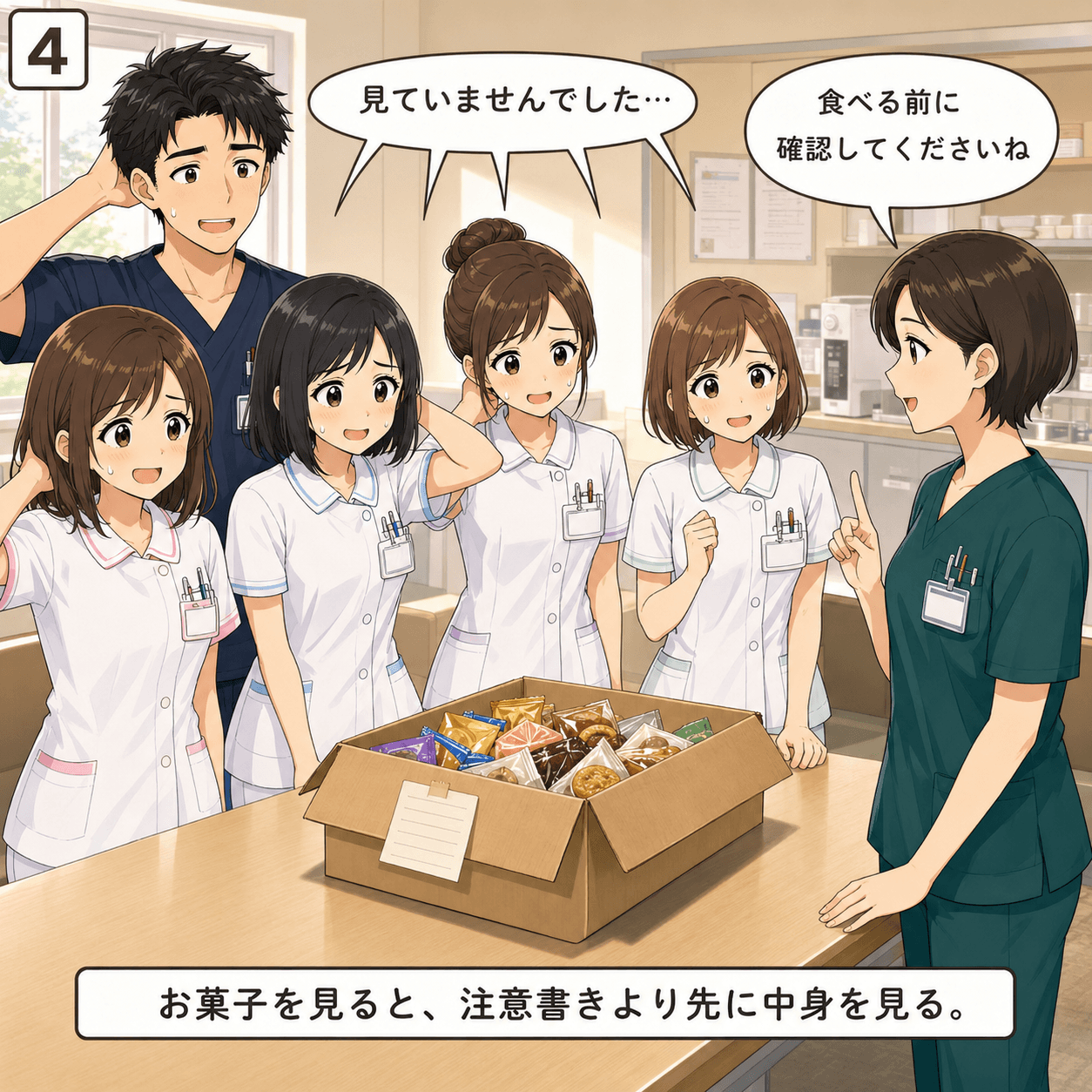 休憩室のお菓子 4コマ目