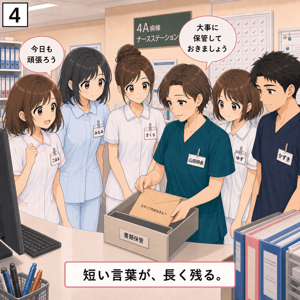 ありがとうの手紙 4コマ目