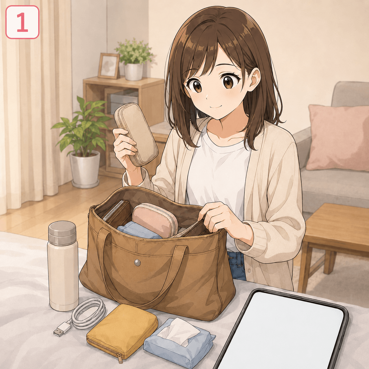 夜勤前ルーティン 1コマ目