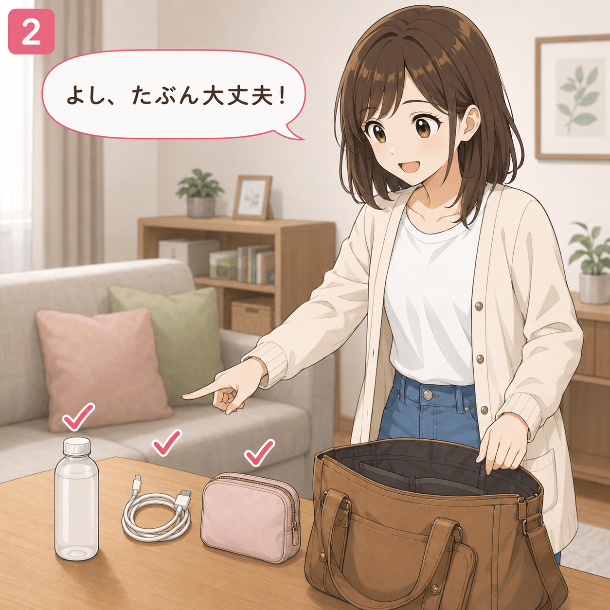 夜勤前ルーティン 2コマ目