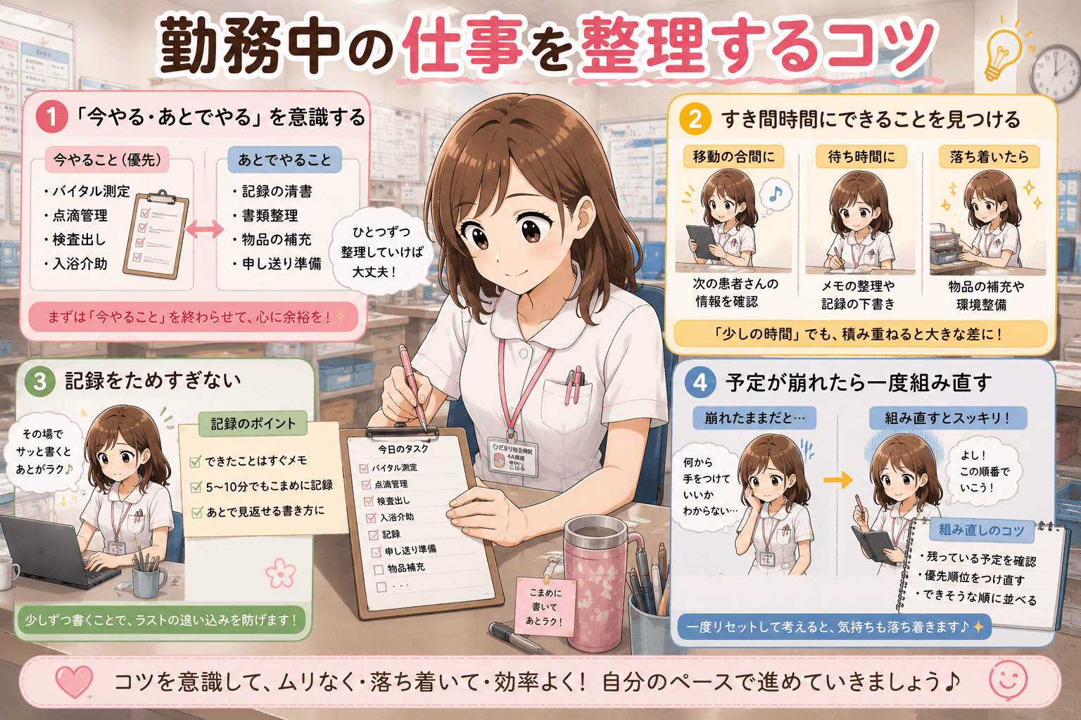 勤務中の仕事を整理するコツ