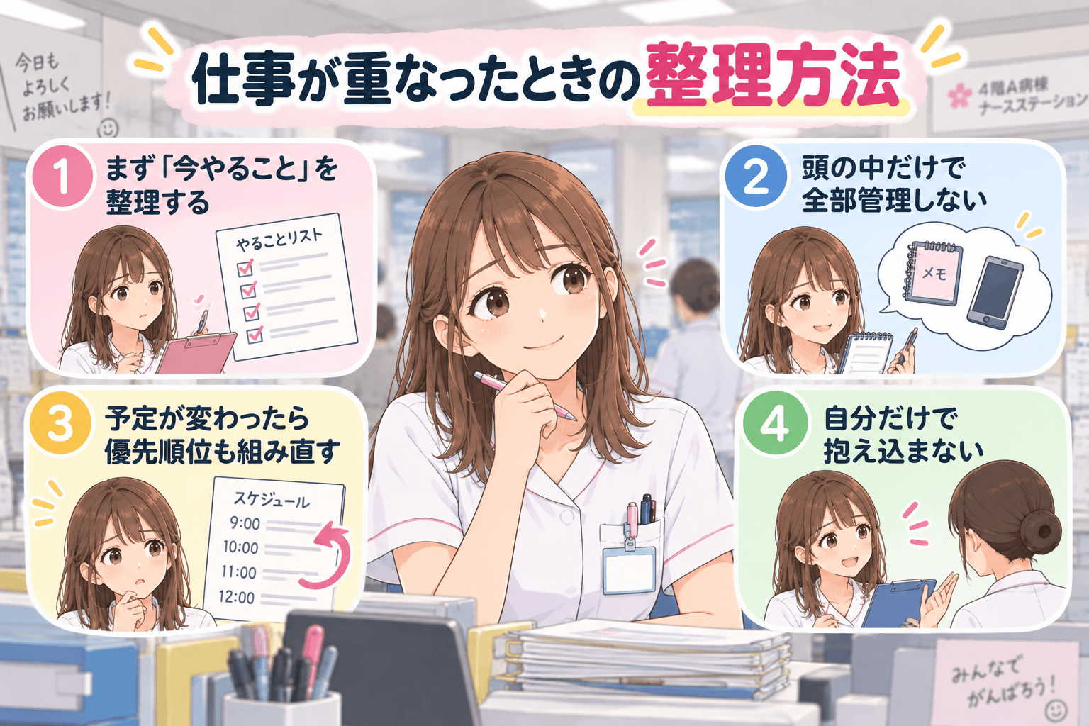 仕事が重なったときの整理方法
